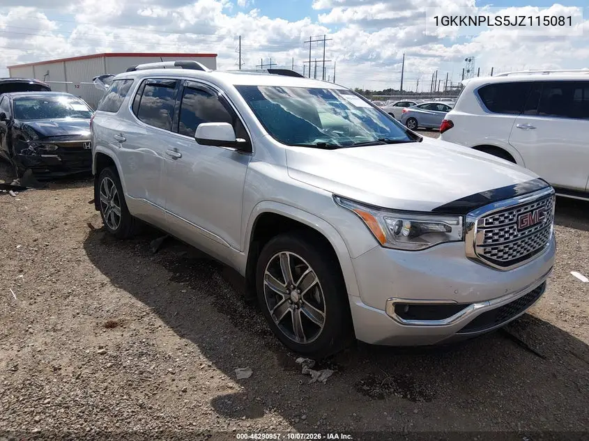 GMC ACADIA 2018, VIN 1GKKNPLS5JZ115081