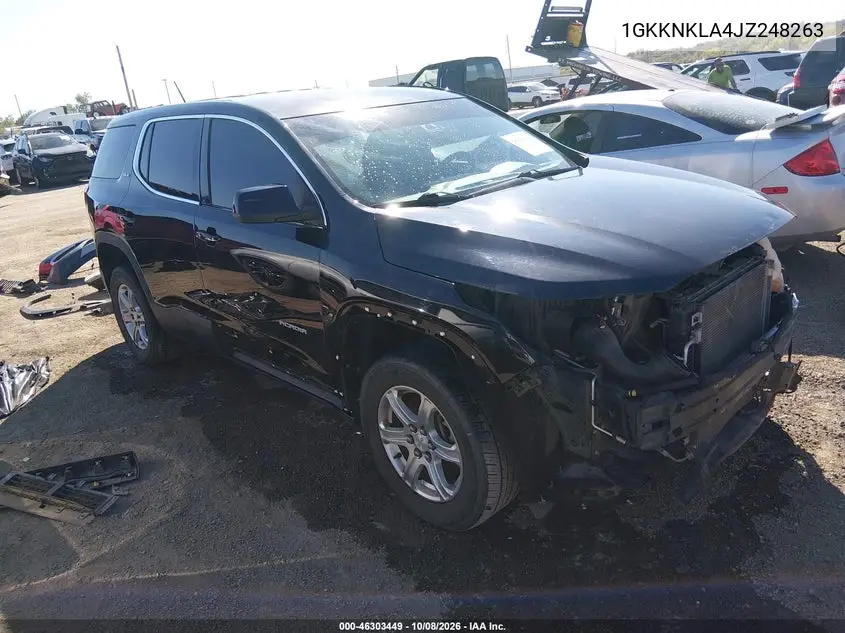 GMC ACADIA 2018, VIN 1GKKNKLA4JZ248263