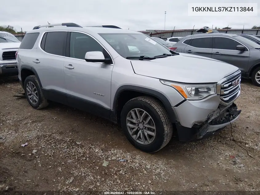 GMC ACADIA 2019, VIN 1GKKNLLS7KZ113844