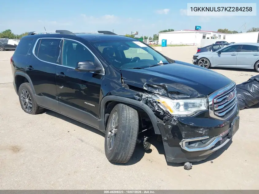 GMC ACADIA 2019, VIN 1GKKNULS7KZ284258