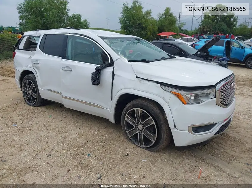 GMC ACADIA 2019, VIN 1GKKNPLS6KZ186565
