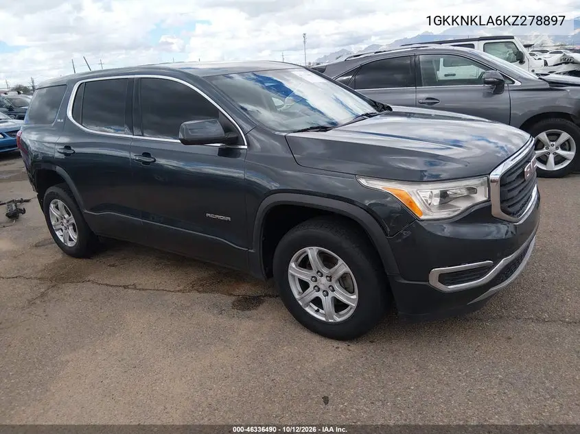 GMC ACADIA 2019, VIN 1GKKNKLA6KZ278897