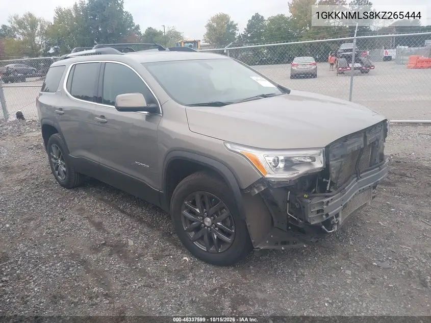 GMC ACADIA 2019, VIN 1GKKNMLS8KZ265444