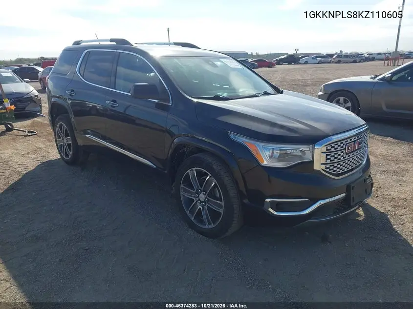 GMC ACADIA 2019, VIN 1GKKNPLS8KZ110605