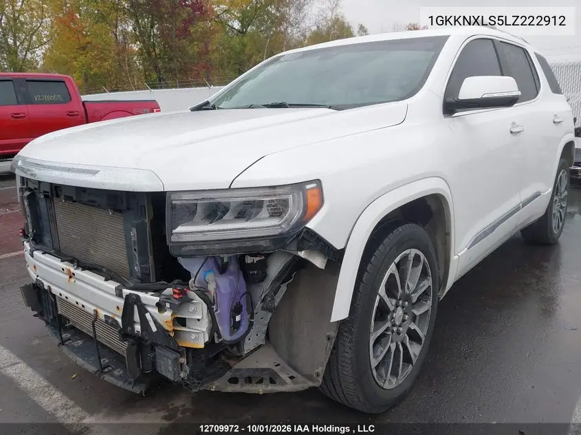 2020 GMC ACADIA VIN 1GKKNXLS5LZ222912 — фото 2