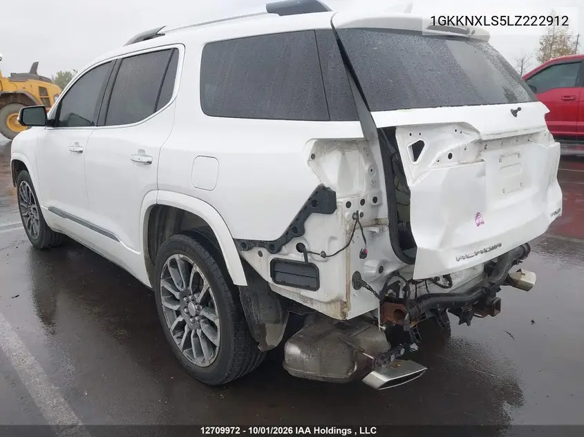 2020 GMC ACADIA VIN 1GKKNXLS5LZ222912 — фото 3