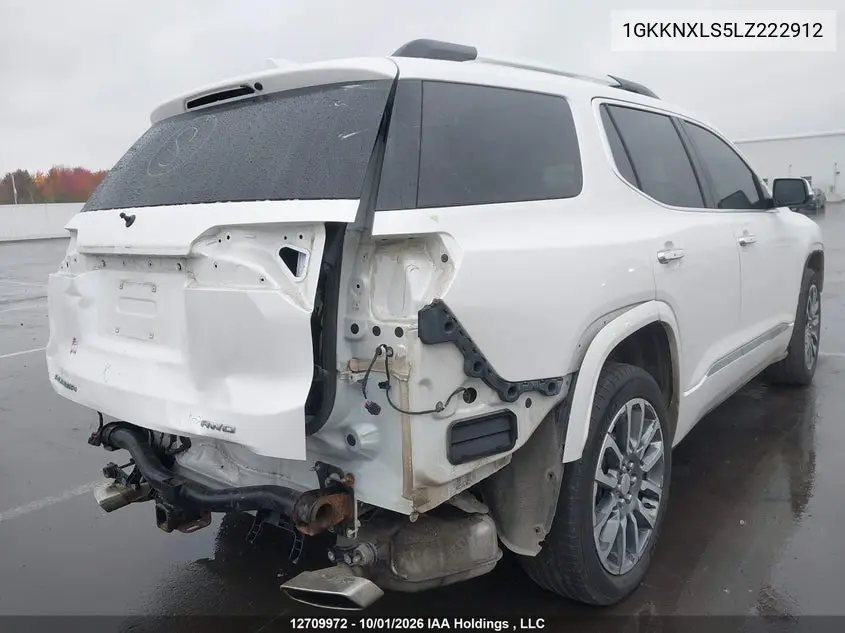 2020 GMC ACADIA VIN 1GKKNXLS5LZ222912 — фото 4