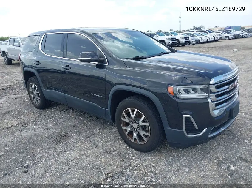 GMC ACADIA 2020, VIN 1GKKNRL45LZ189729