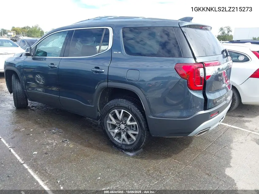 2020 GMC ACADIA VIN 1GKKNKLS2LZ215273 — фото 3
