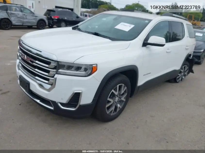 2021 GMC ACADIA VIN 1GKKNRLS8MZ223789 — фото 2