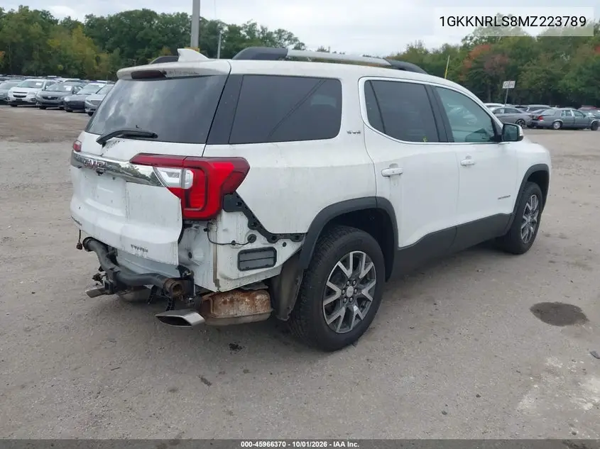 2021 GMC ACADIA VIN 1GKKNRLS8MZ223789 — фото 4