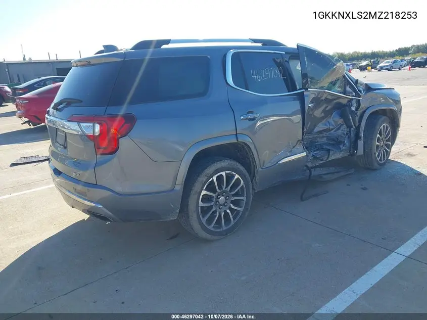 2021 GMC ACADIA VIN 1GKKNXLS2MZ218253 — фото 4