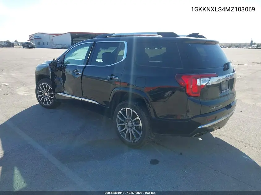 2021 GMC ACADIA VIN 1GKKNXLS4MZ103069 — фото 3