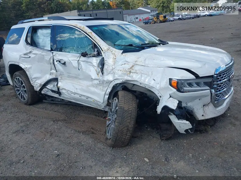 GMC ACADIA 2021, VIN 1GKKNXLS1MZ209995