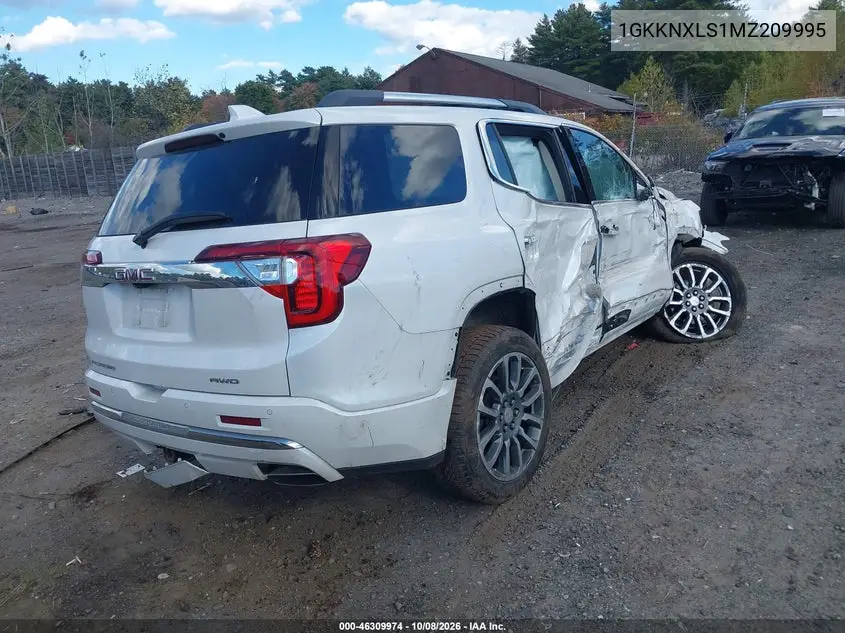 2021 GMC ACADIA VIN 1GKKNXLS1MZ209995 — фото 4