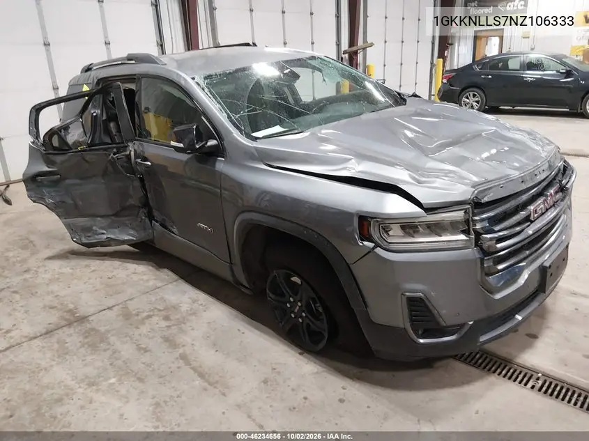 GMC ACADIA 2022, VIN 1GKKNLLS7NZ106333