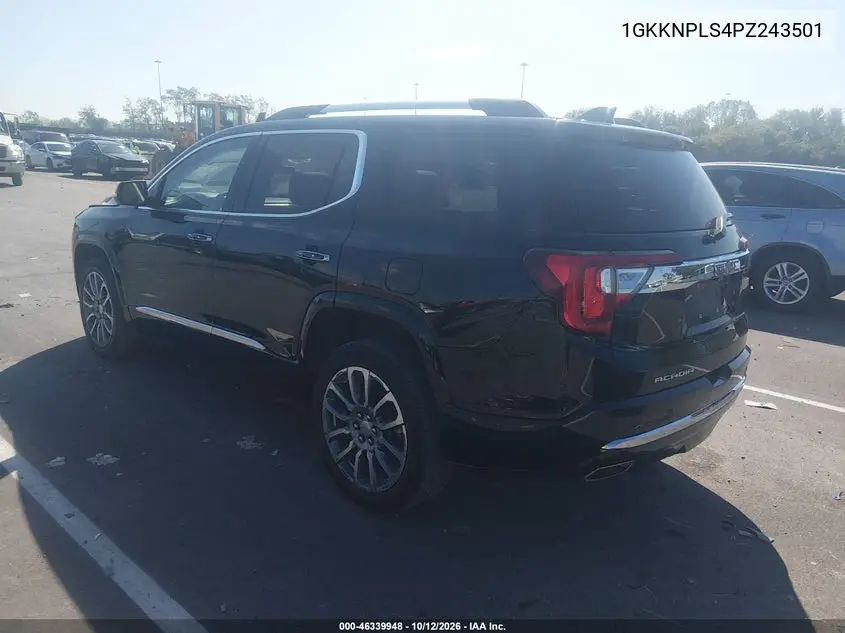 2023 GMC ACADIA VIN 1GKKNPLS4PZ243501 — фото 3