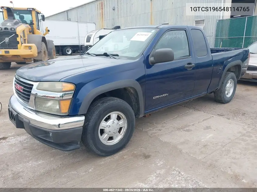 2004 GMC CANYON VIN 1GTCS196548114765 — фото 2