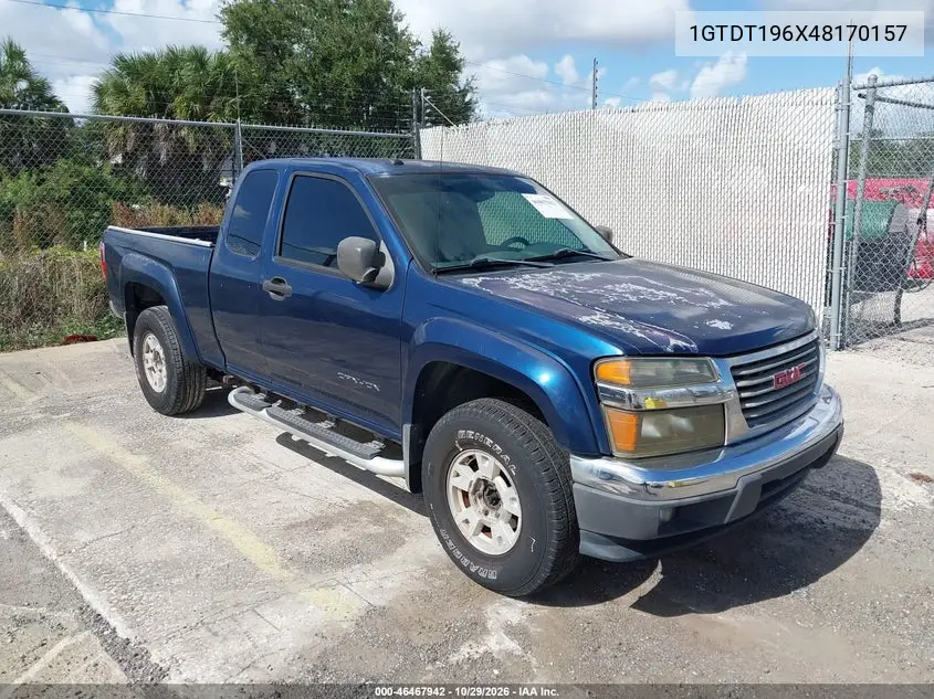 GMC CANYON 2004, VIN 1GTDT196X48170167
