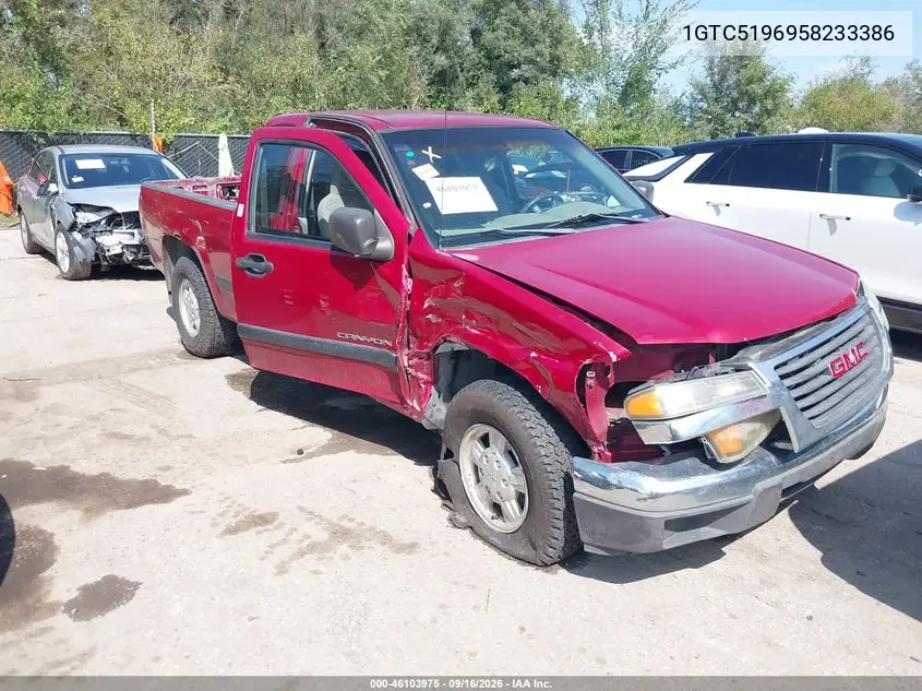 GMC CANYON 2005, VIN 1GTCS196958233386