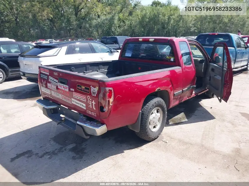 2005 GMC CANYON VIN 1GTCS196958233386 — фото 4