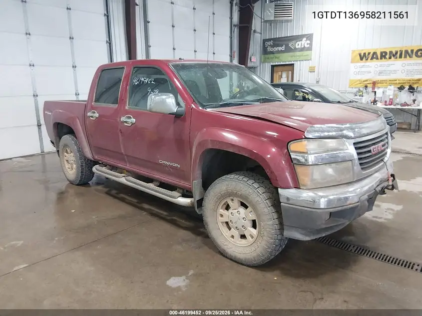 GMC CANYON 2005, VIN 1GTDT136958211561