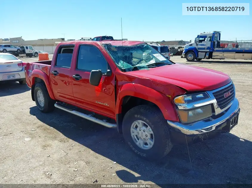 GMC CANYON 2005, VIN 1GTDT136858220719