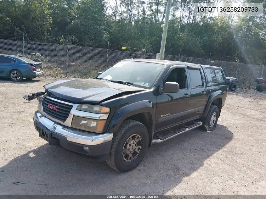 2005 GMC CANYON VIN 1GTDT136258209733 — фото 2