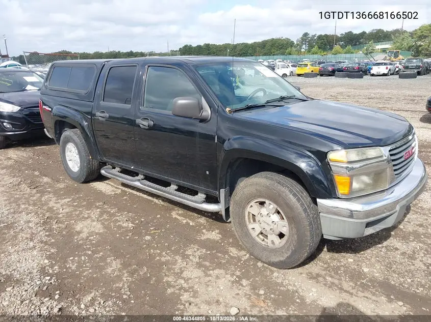 GMC CANYON 2006, VIN 1GTDT136668166502