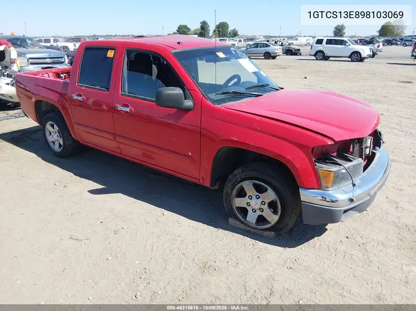 GMC CANYON 2009, VIN 1GTCS13E898103069