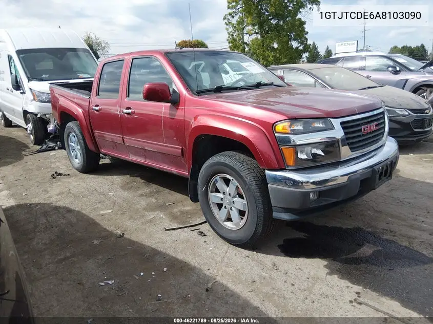 GMC CANYON 2010, VIN 1GTJTCDE6A8103090