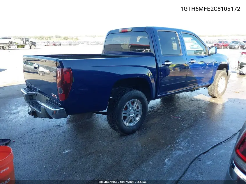 2012 GMC CANYON VIN 1GTH6MFE2C8105172 — фото 4