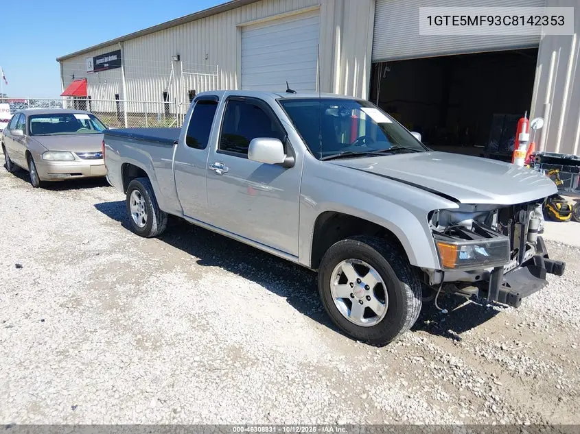 GMC CANYON 2012, VIN 1GTE5MF93C8142353