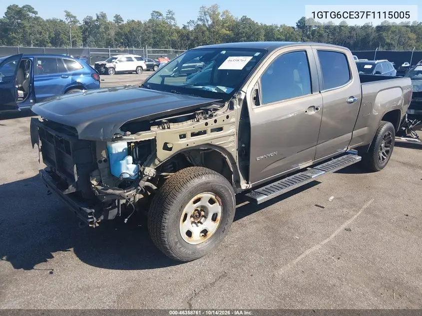 2015 GMC CANYON VIN 1GTG6CE37F1115005 — фото 2
