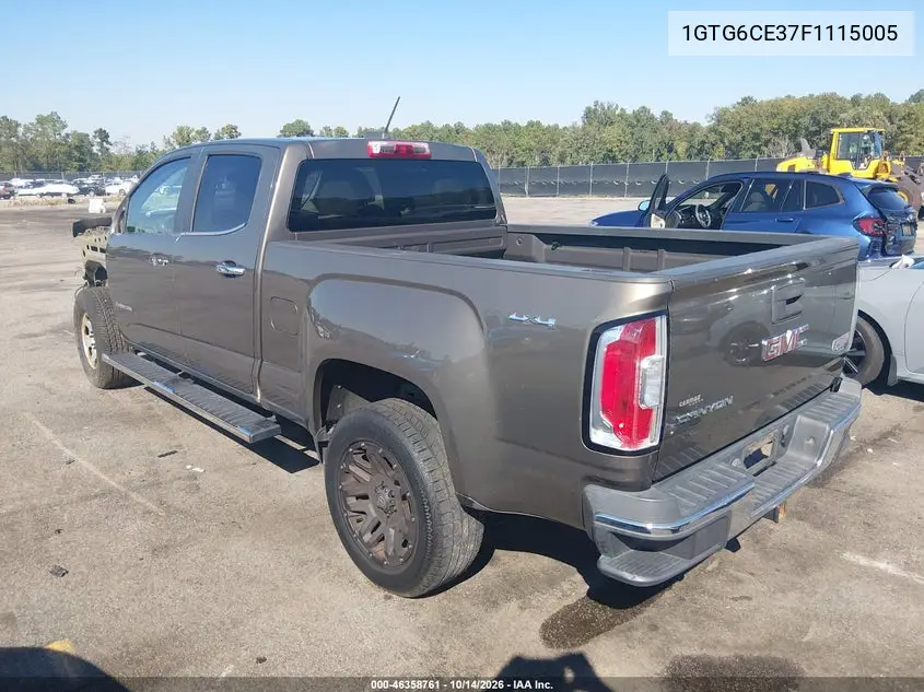 2015 GMC CANYON VIN 1GTG6CE37F1115005 — фото 3