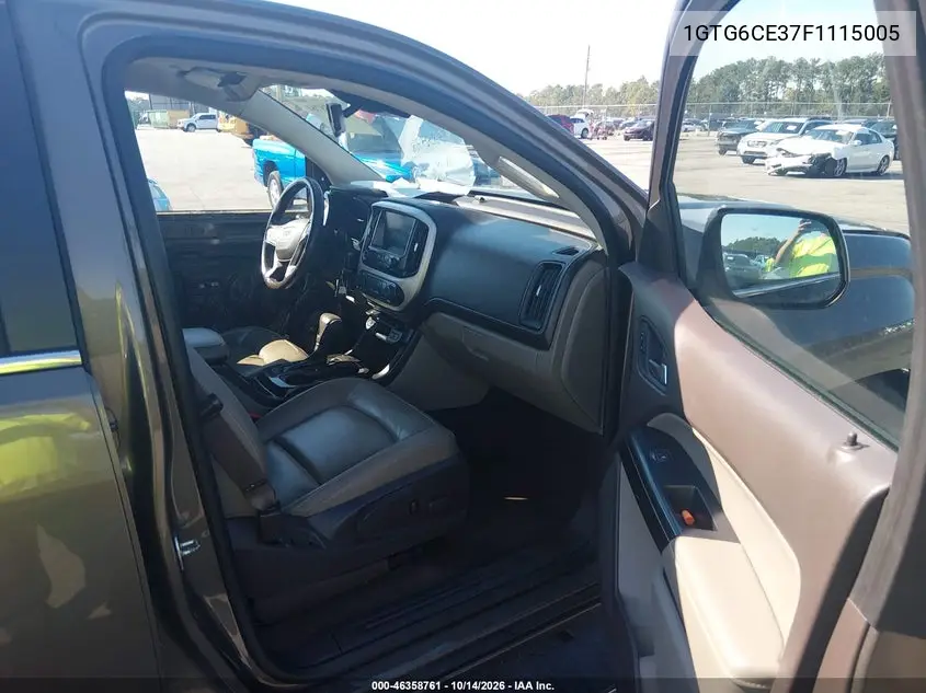 2015 GMC CANYON VIN 1GTG6CE37F1115005 — фото 5