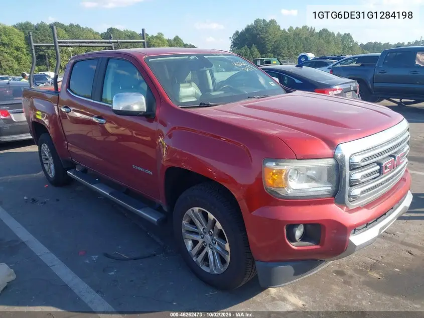 GMC CANYON 2016, VIN 1GTG6DE31G1284198