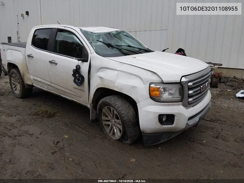 GMC CANYON 2016, VIN 1GTG6DE32G1108955