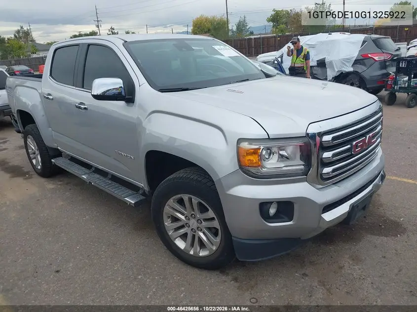 GMC CANYON 2016, VIN 1GTP6DE10G1325922
