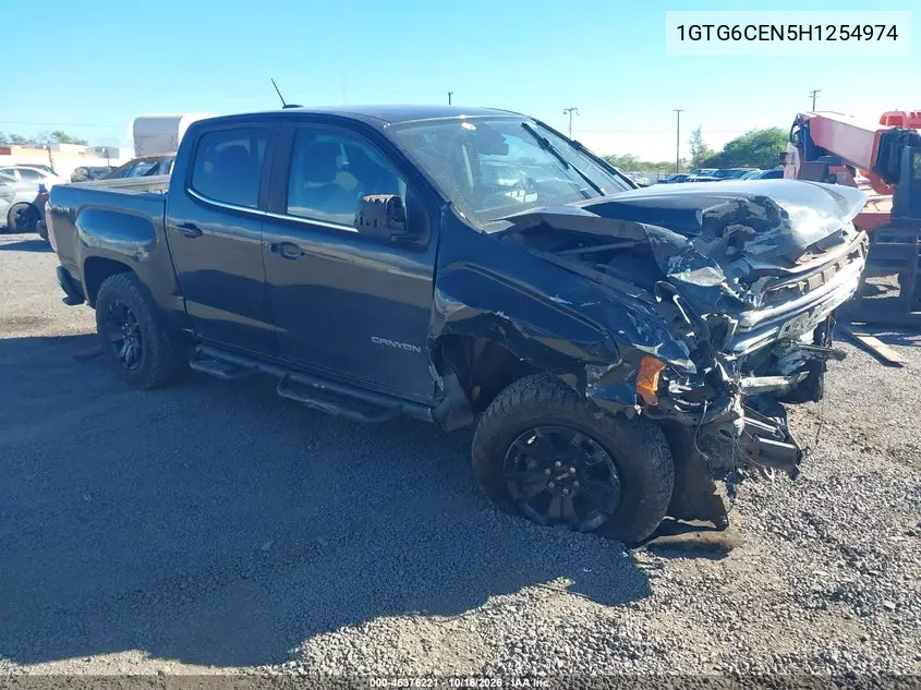 GMC CANYON 2017, VIN 1GTG6CEN5H1254974