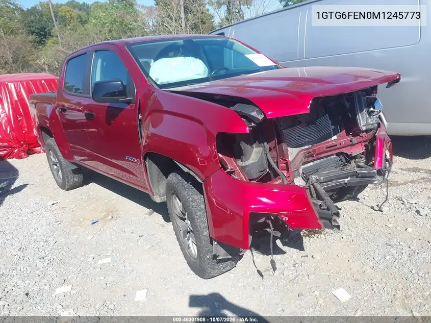 GMC CANYON 2021, VIN 1GTG6FEN0M1245773