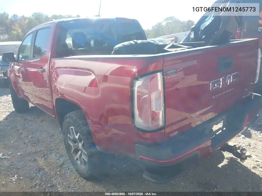2021 GMC CANYON VIN 1GTG6FEN0M1245773 — фото 3