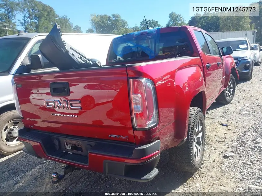 2021 GMC CANYON VIN 1GTG6FEN0M1245773 — фото 4