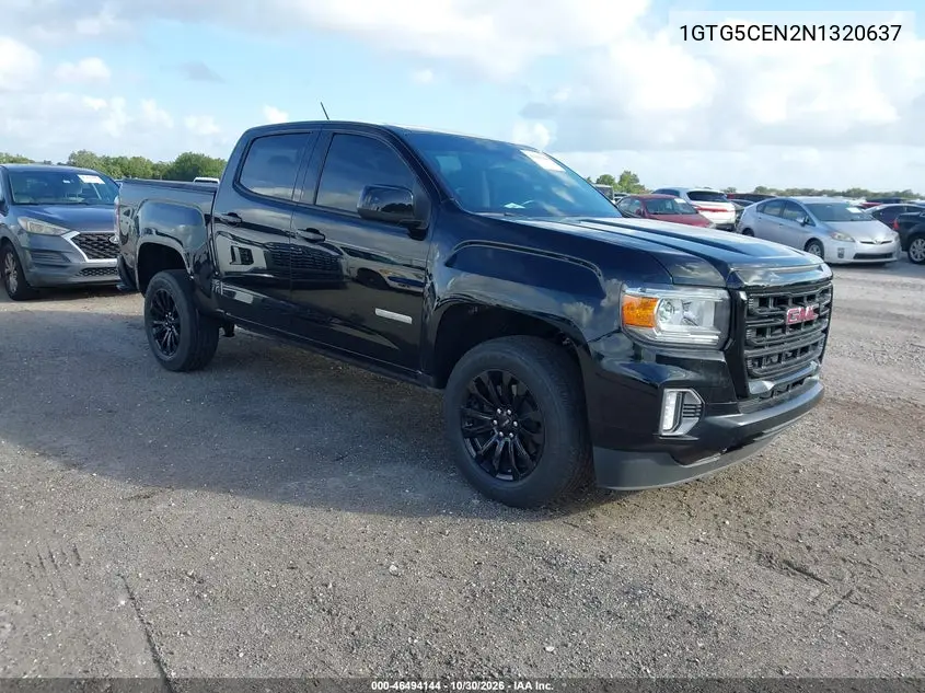 GMC CANYON 2022, VIN 1GTG5CEN2N1320637