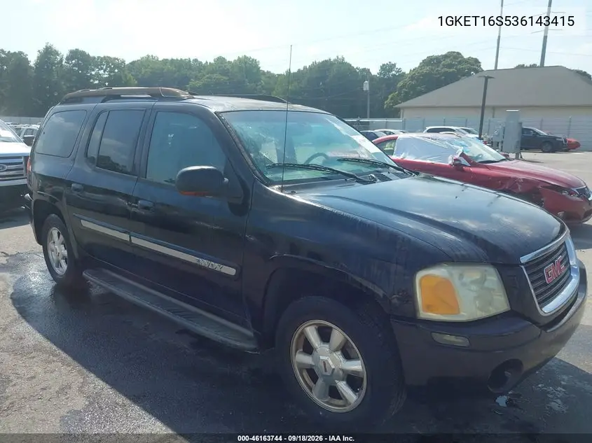 GMC ENVOY 2003, VIN 1GKET16S536143415