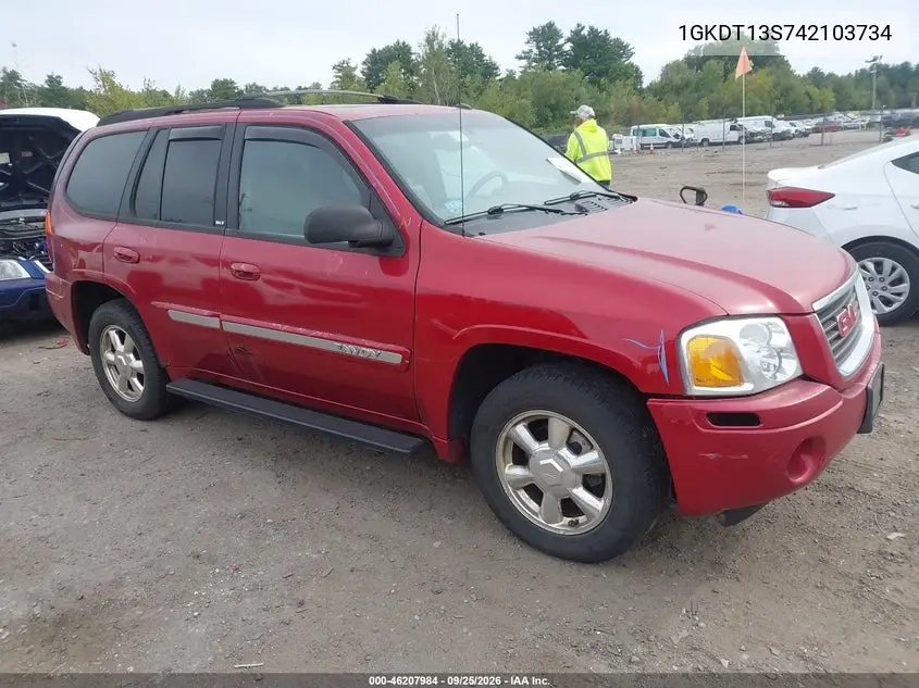 GMC ENVOY 2004, VIN 1GKDT13S742103734