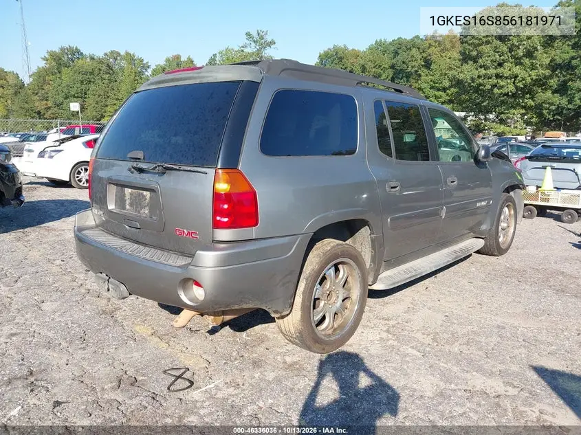 2005 GMC ENVOY VIN 1GKES16S856181971 — фото 4