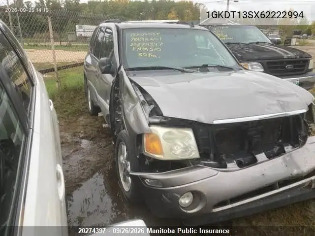 GMC ENVOY 2006, VIN 1GKDT13SX62222994