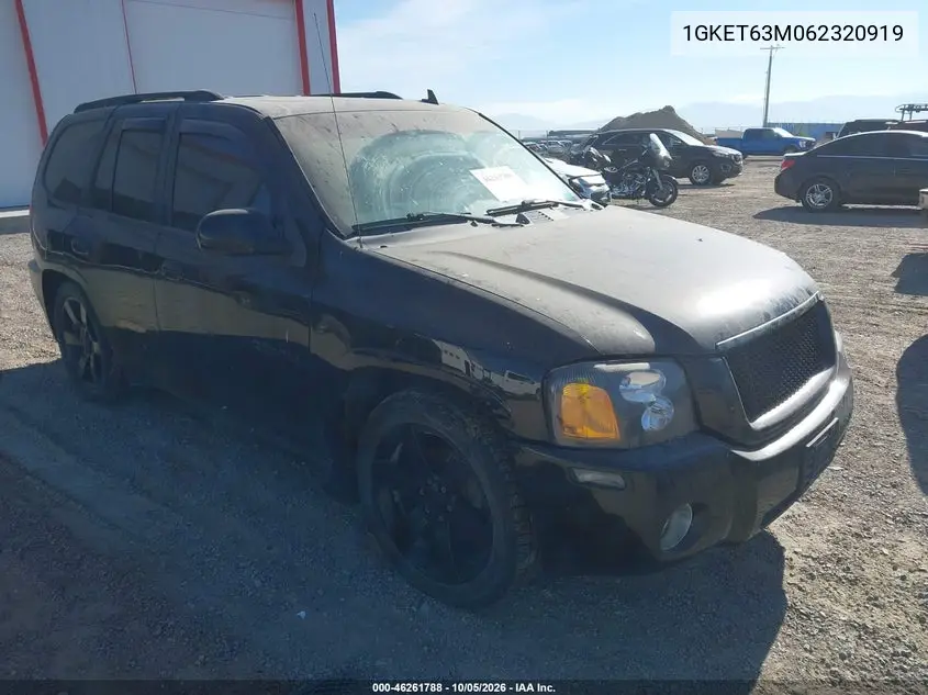 GMC ENVOY 2006, VIN 1GKET63M062320919