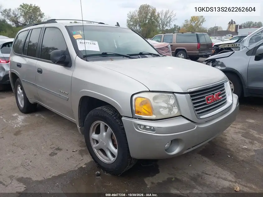 GMC ENVOY 2006, VIN 1GKDS13S262262604